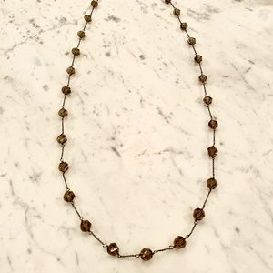 NWOT - Banana Republic Smoke Glass Bead Necklace